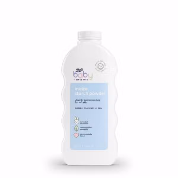 Boots Baby Maize Starch Powder 500g Absorbs Excess Moisture