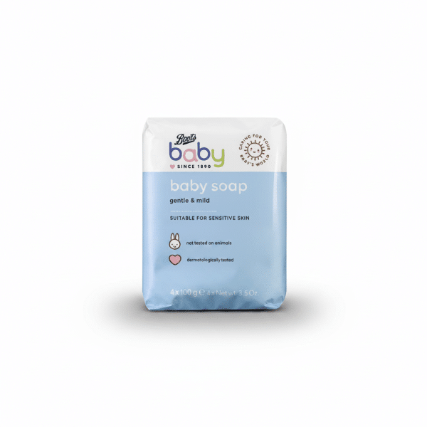 Boots Baby Soap Gentle & Mild Suitable For Sensitive Skin 4x100g