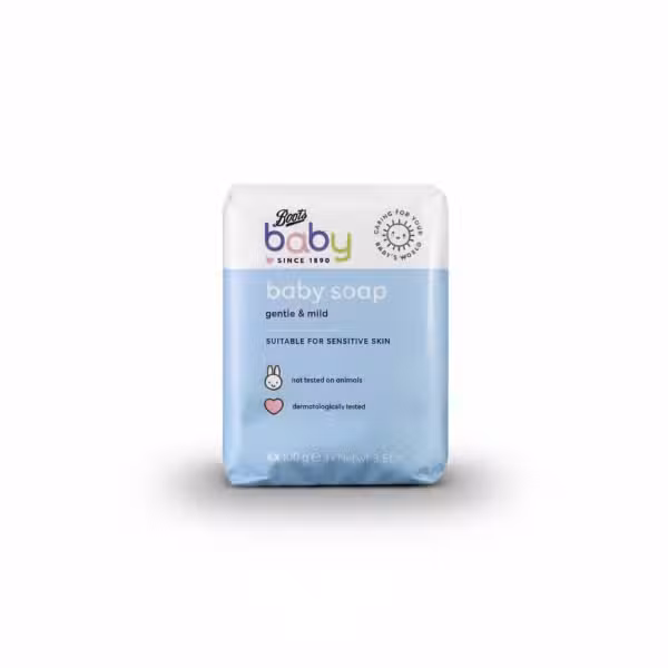 Boots Baby Soap Gentle & Mild Suitable For Sensitive Skin 4x100g