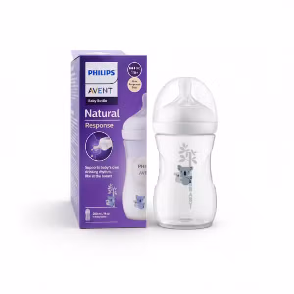 Philips Avent Natural Response Baby Bottle 260ml 9oz 1m+