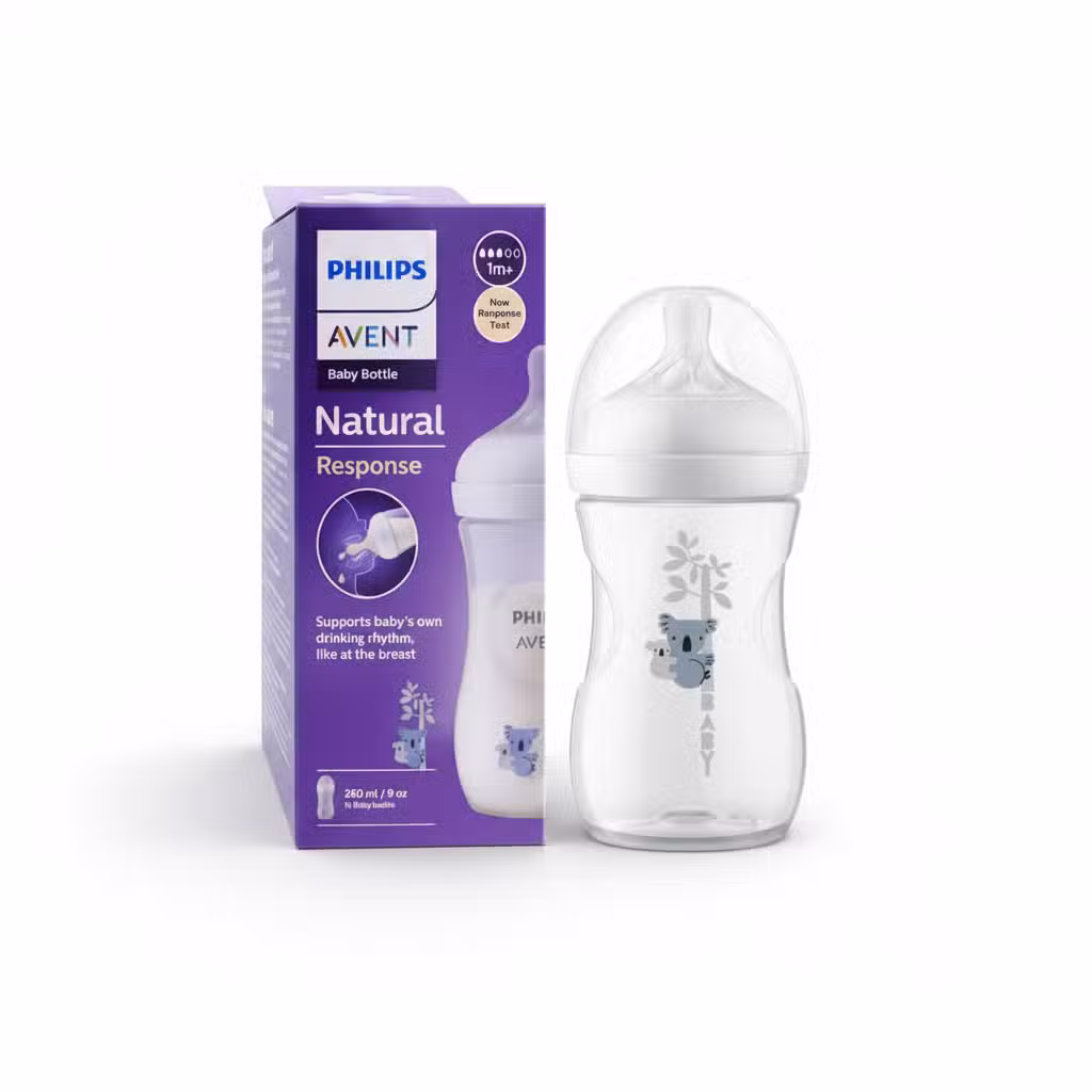 Philips Avent Natural Response Baby Bottle 260ml 9oz 1m+