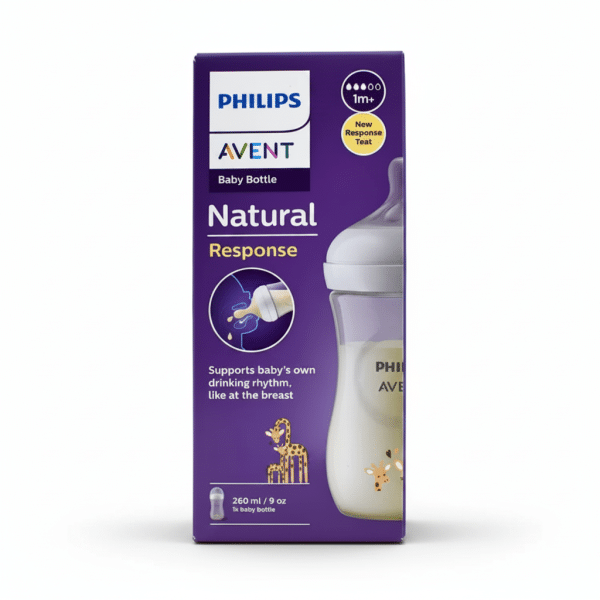 Philips Avent Natural Response Baby Bottle 260ml 1m Giraffe