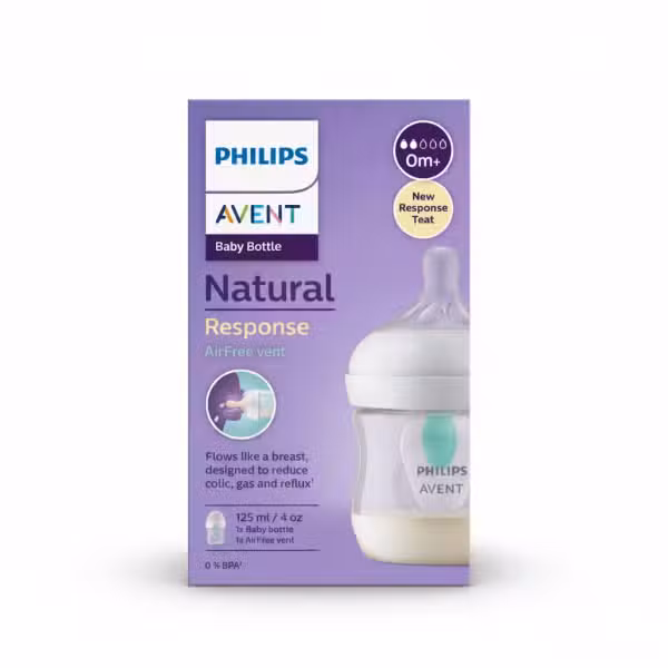 Philips Avent Natural Response Baby Bottle 125ml AirFree Vent