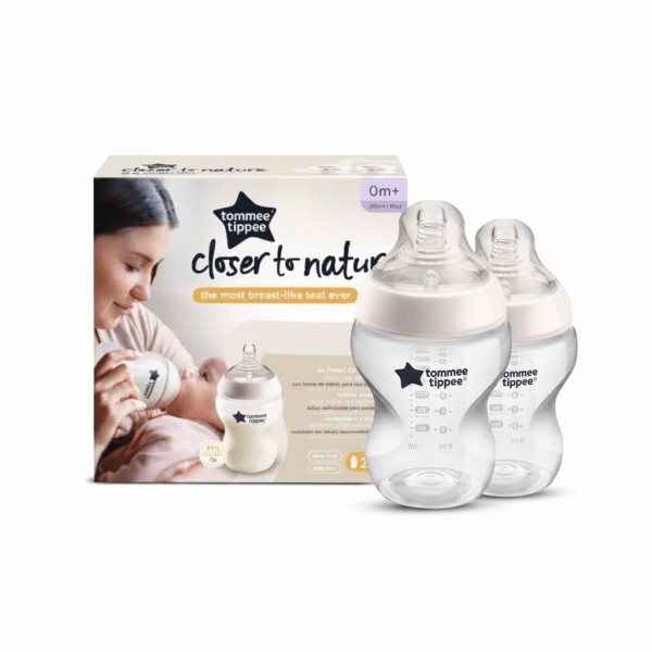 Tommee Tippee Closer To Nature Feeding Bottle 260ml 0m+ 2 Pcs