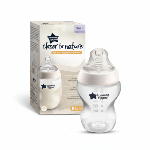 Tommee Tippee Closer To Nature Feeding Bottle 260ml 0m+ BPA Free