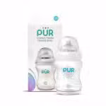 PUR Comfort Feeder Feeding Bottle 6+ Months 250ml BPA Free