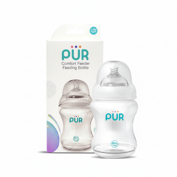 PUR Comfort Feeder Feeding Bottle 6+ Months 250ml BPA Free