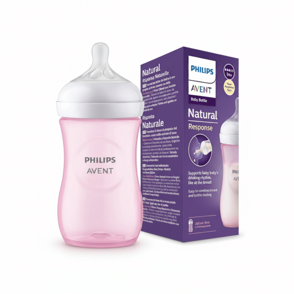 Philips Avent Natural Response Pink Baby Bottle 260ml