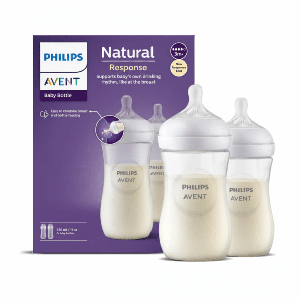 Philips Avent Natural Response Baby Bottle 330ml 2 Pcs 3m+