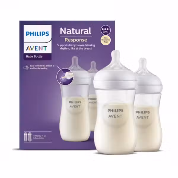 Philips Avent Natural Response Baby Bottle 330ml 2 Pcs 3m+