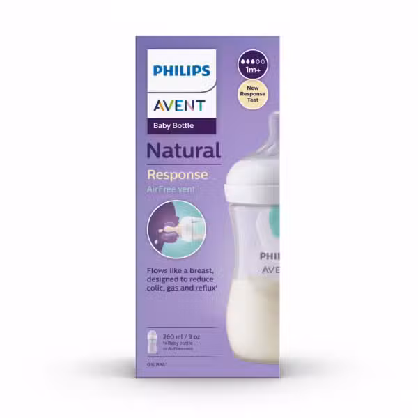 Philips Avent Natural Response Baby Bottle 260ml AirFree Vent