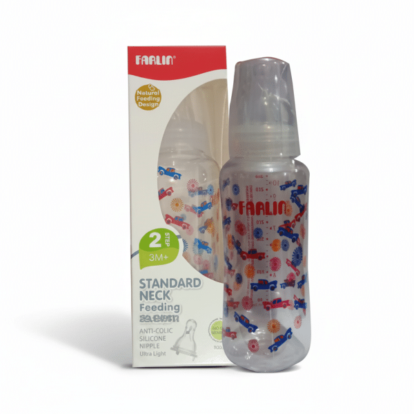 Farlin 2 Step Standard Neck Feeding Bottle 300ml Anti-Colic Silicone Nipple