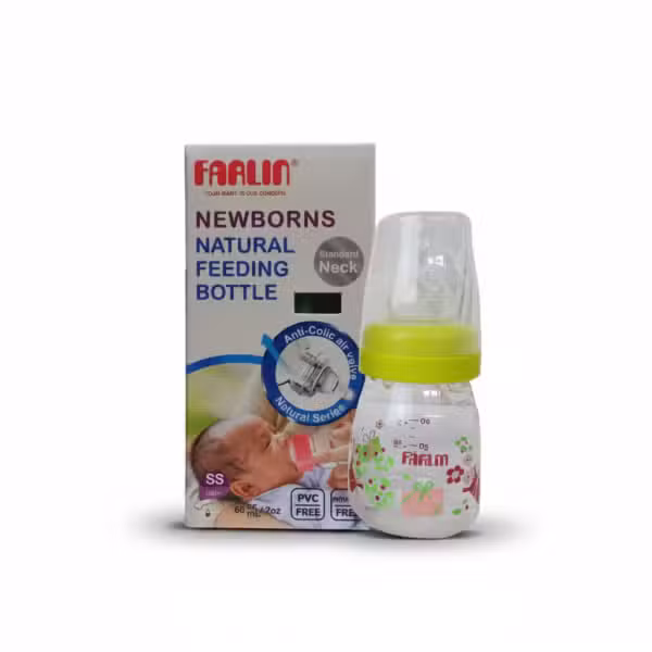 Farlin Newborns Natural Feeding Bottle Standard Neck Anti-Colic Air Valve 60ml