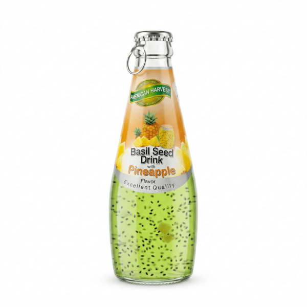 American Harvest Basil Seed Drink Pineapple Flavor 290ml