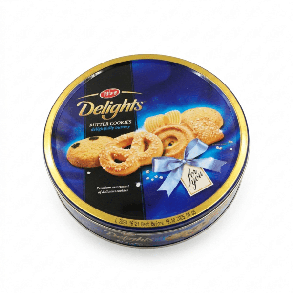 Tiffany Delights Butter Cookies Delightfully Buttery Premium Assortment of Delicious Cookies Tin 405gm