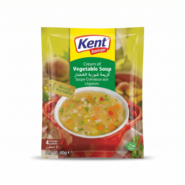 Kent Boringer Cream of Vegetable Soup Natural Vegetables 80g