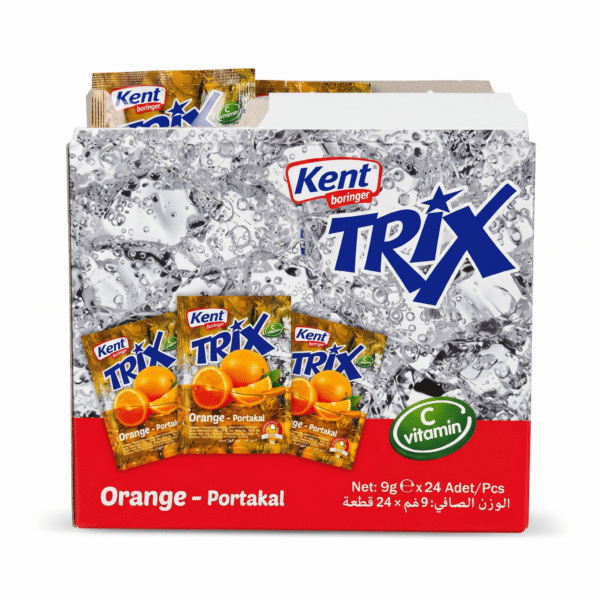 Kent Boringer Trix Orange Portakal Drink Mix Powder 9g x 24 Pieces