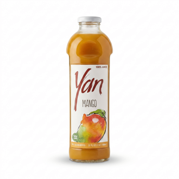 Yan Mango Juice 100% Juice Non GMO No Sugar Added 32 FL OZ