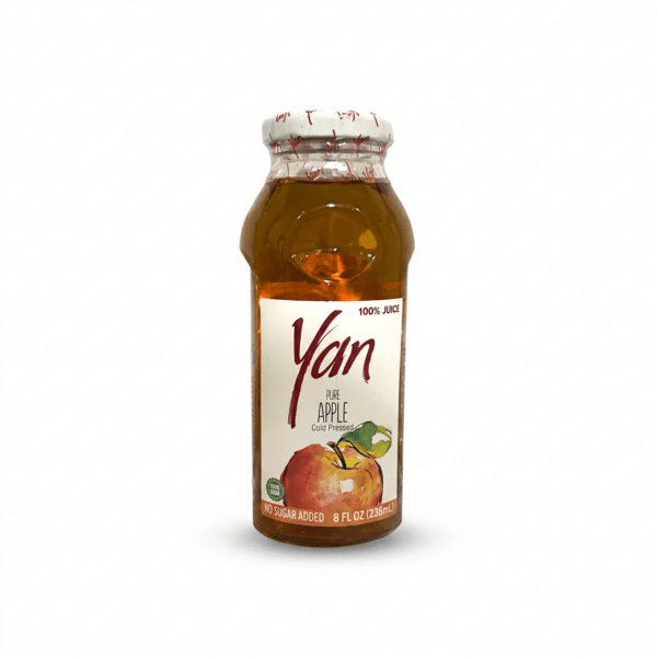 Yan Pure Apple Juice Cold Pressed No Sugar Added 236ml