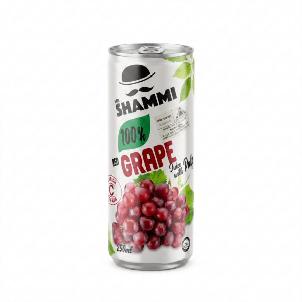 Mr Shammi Red Grape Juice 250ml 100% Juice with Pulp Vitamin C