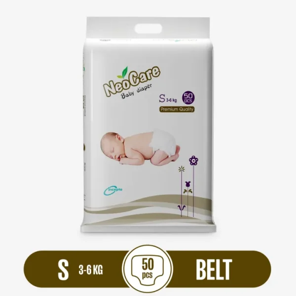 NeoCare Baby Diaper S 3-6 kg 50 pcs Belt