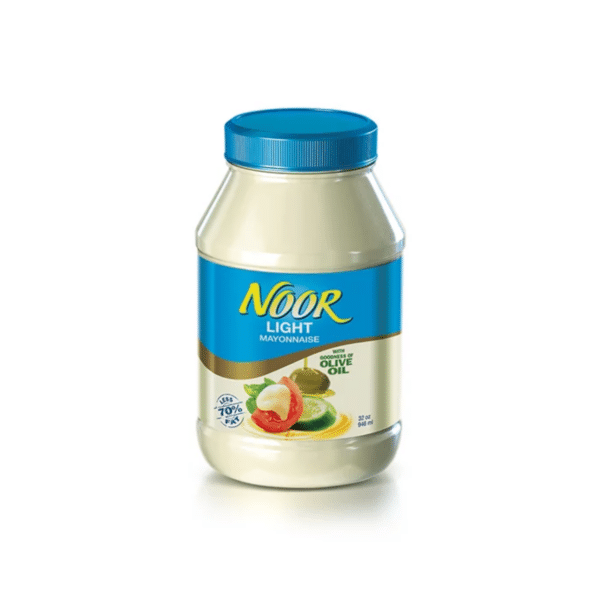 Noor Light Mayonnaise 946ml Less Fat Olive Oil