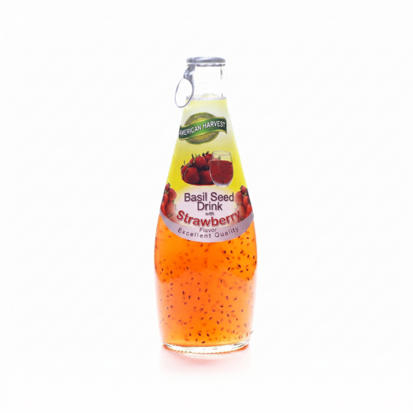 American Harvest Basil Seed Drink Strawberry Flavor 290ml