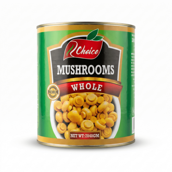 Choice Mushrooms Whole 2840gm Premium Canned Mushrooms