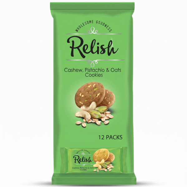 Relish Cashew Pistachio Oats Cookies 12 Packs Wholesome Goodness