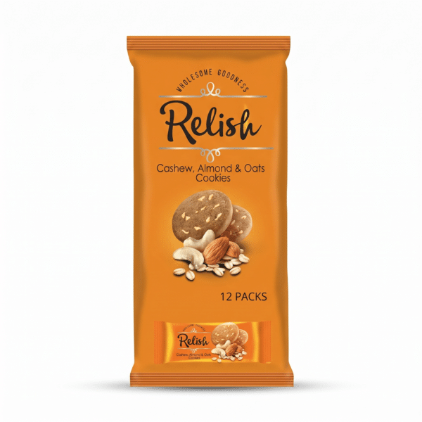 Relish Cashew Almond Oats Cookies 12 Packs Wholesome Goodness