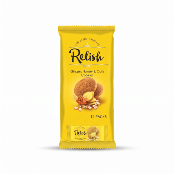 Relish Ginger Honey Oats Cookies 12 Packs Wholesome Goodness