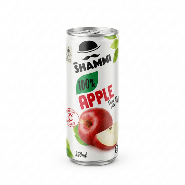 Mr Shammi Apple Juice 250ml 100% Apple Juice with Pulp Enrich Vitamin C