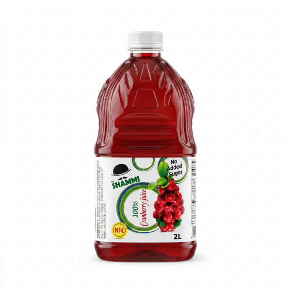 SHAMMI 100% Cranberry Juice 2L No Added Sugar
