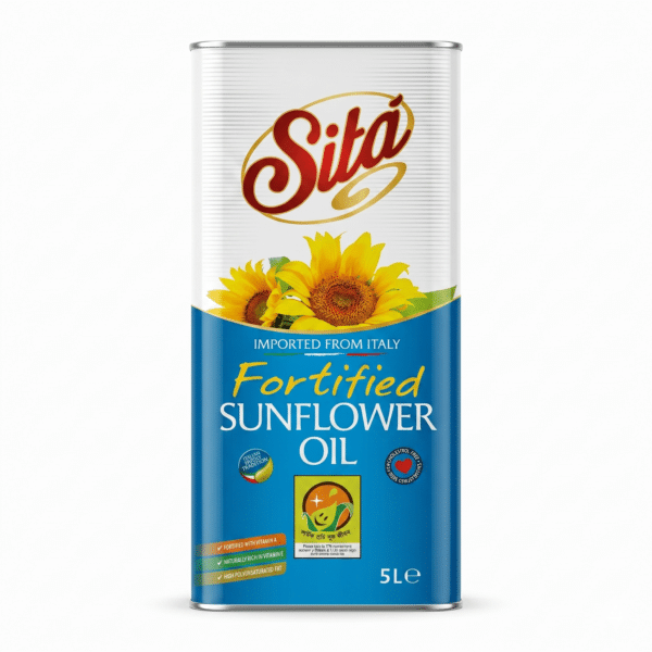 Sita Fortified Sunflower Oil 5L Imported from Italy