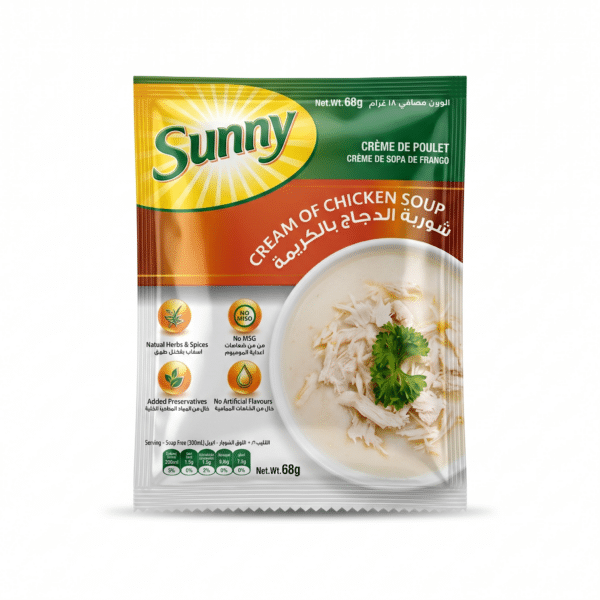 Sunny Cream of Chicken Soup 68g Natural Herbs Spices No MSG No Artificial Flavours