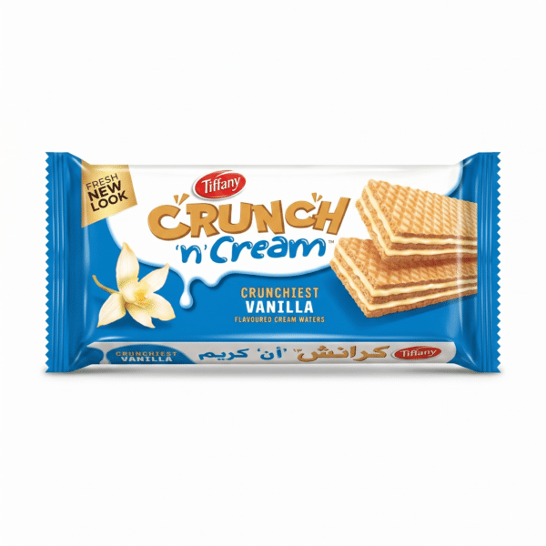 Tiffany Crunch n Cream Vanilla Wafer Flavoured Cream Waters 65gm