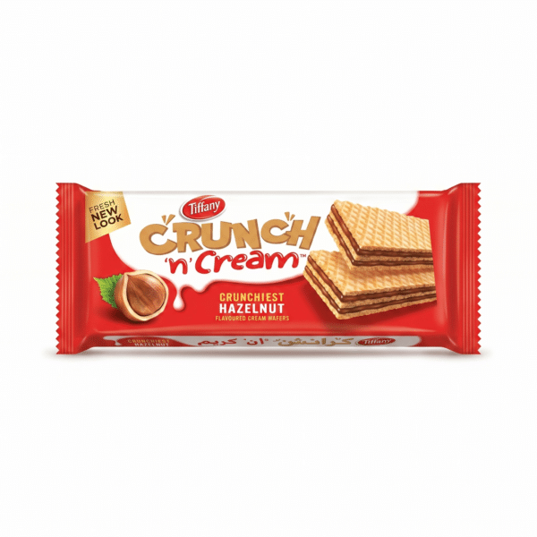 Tiffany Crunch n Cream Hazelnut Flavoured Cream Wafers 65gm