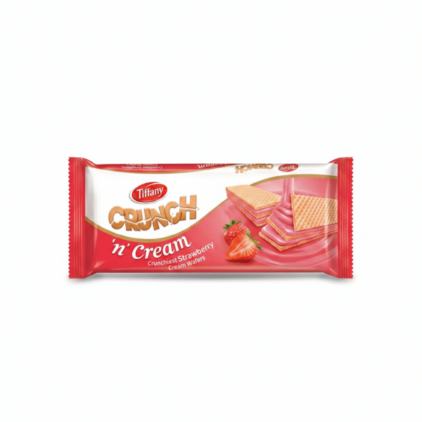 Tiffany Crunch n Cream Strawberry Crunchiest Strawberry Cream Wafers 135gm