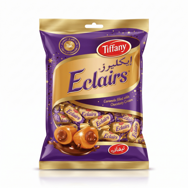 Tiffany Eclairs Caramels filled with Chocolaty Cream 600gm