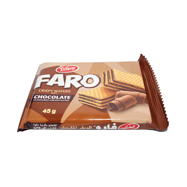 Tiffany FARO Crispy Wafers Chocolate Flavoured Cream Filling 45g