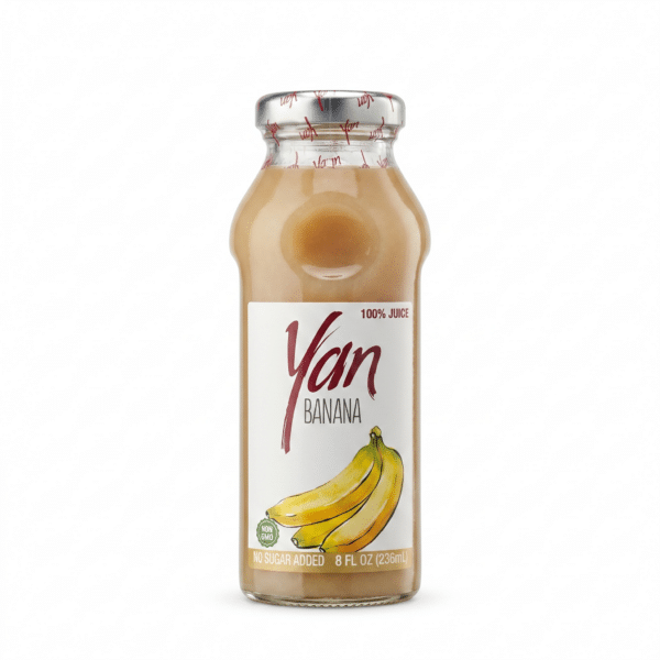 Yan Banana Juice 100% Juice No Sugar Added 8 FL OZ